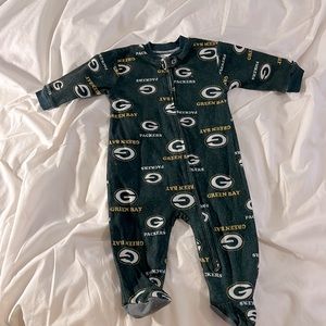 Green Bay Packers Footed Onesie